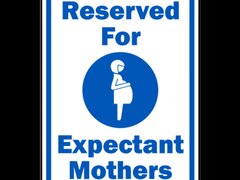 Reserved Expectant Mothers Sign